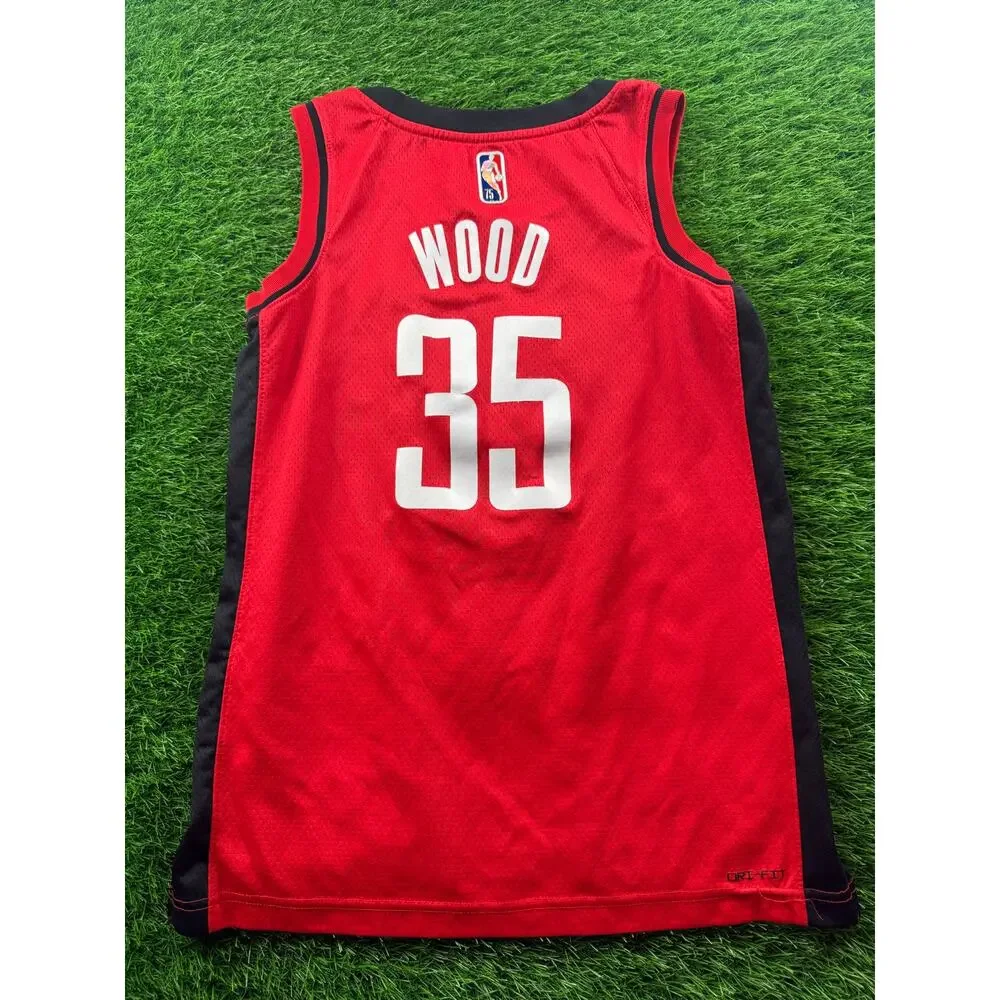 Nike Houston Rockets Christian Wood Jersey Mens XS 36 Icon Swingman Red NBA 35